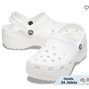 Crocs Classic Platform Clog— White